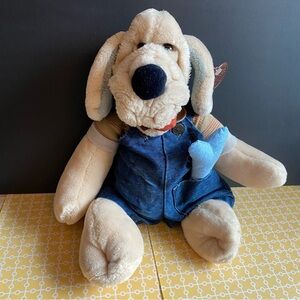 Vintage 80's Wrinkles Dog Puppet Ganz Heritage Collection